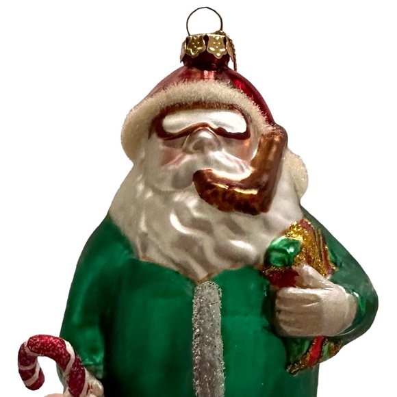 Set of 2 December Diamond Snorkling Santa Holiday Ornaments - Picture 3 of 5